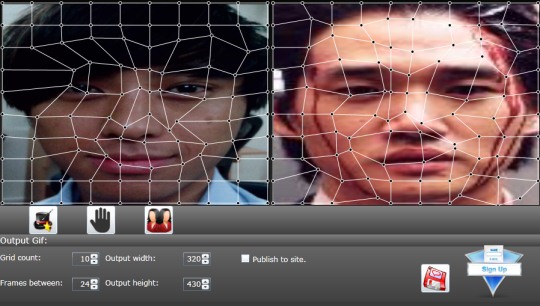 Morph Faces, Save, Publish Online GIF Morph