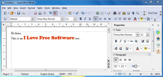 Apache OpenOffice - Writer