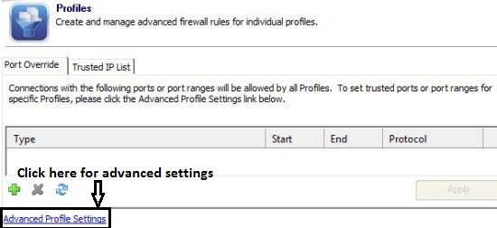 firewall plus profiles