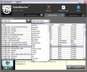 Built-In Video Search in TubeMaster Plus