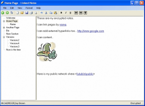 Download Linked Notes Free Personal Wiki Software