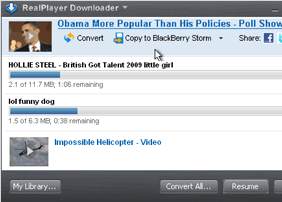 RealPlayer SP Download Youtube Videos