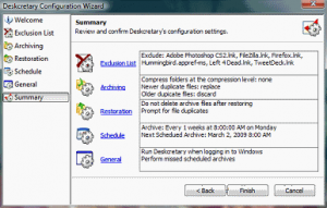 Exclude Files Deskcretary Clean Up Desktop
