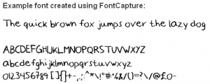 Fonts Created Using Handwriting