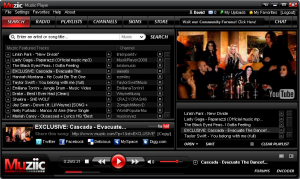 Muziic Media Player for YouTube videos