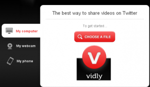 Vidly Share Videos on Twitter
