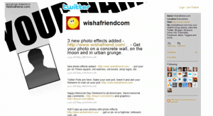 Free Twitter Background at WishAFriend