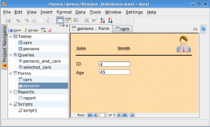 Kexi - Free Replacement for Microsoft Access