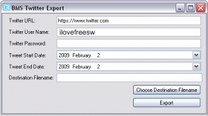 Take Export of your Tweets