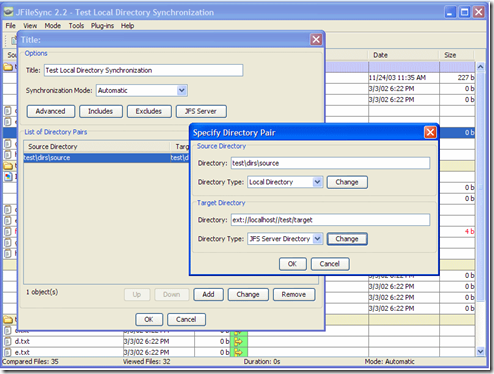 JFileSync