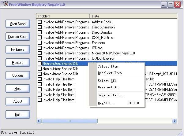 Window Registry Repair Free Registry Cleaner
