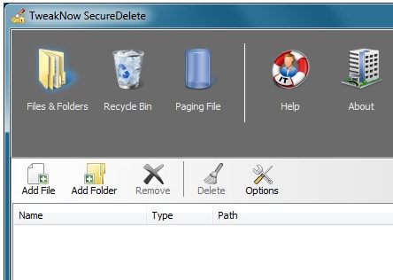 Tweaknow SecureDelete