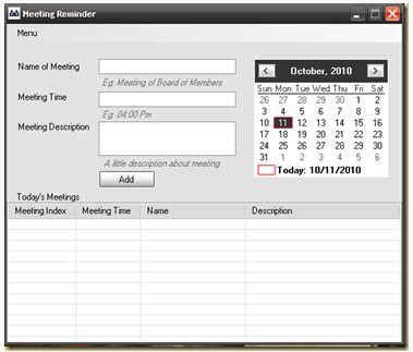 Meeting Reminder