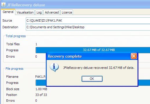 JFileRecovery Deluxe