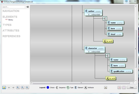 QXMLEdit - Free XML Editor - Viewing XML Schema