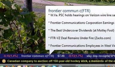 Scrolling Stock Ticker