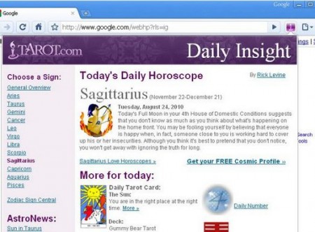 Tarot Chrome Extension