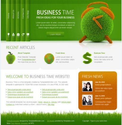 Website Template Business Time