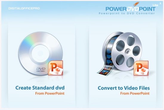 PowerDVDpoint - Home Screen