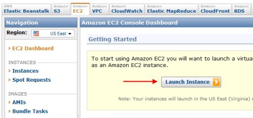 Amazon EC2 Launch Instance