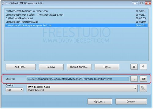 DVDVideoSoft Video to MP3