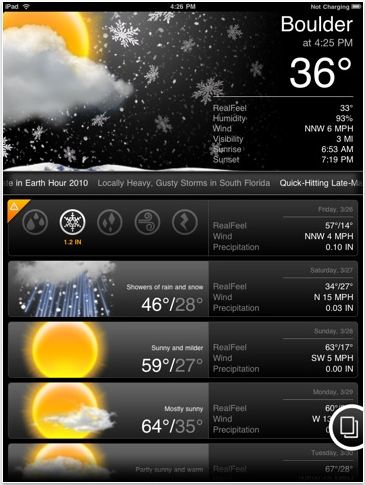 Accu Weather iPad