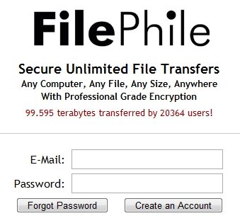 Transfer Unlimited Files of Any Size Free: FilePhile FilePhile