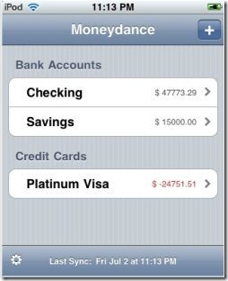 Moneydance iPad