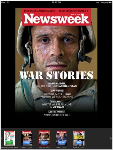 Newsweek app iPad