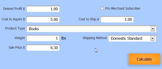 amazon fee calculator