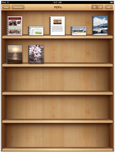 iBooks App iPad