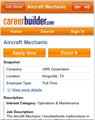 CareerBuilder iPad