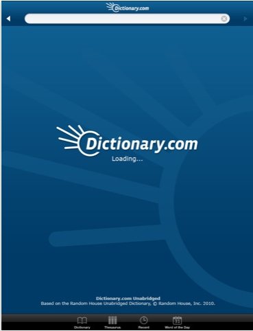 Dictionary.com iPad