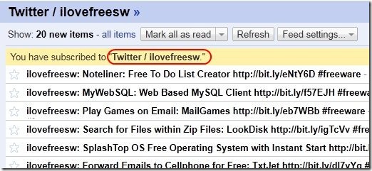 Google reader Twit