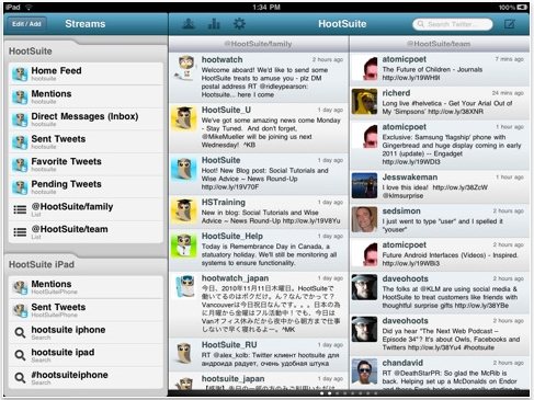 HootSuite iPad
