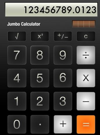 Jumbo Calculator iPad