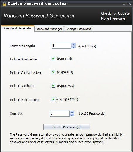 random password generator