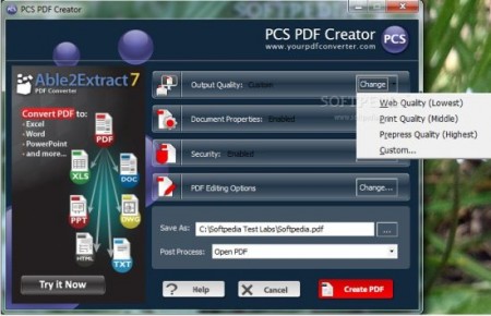 pcs pdf creator