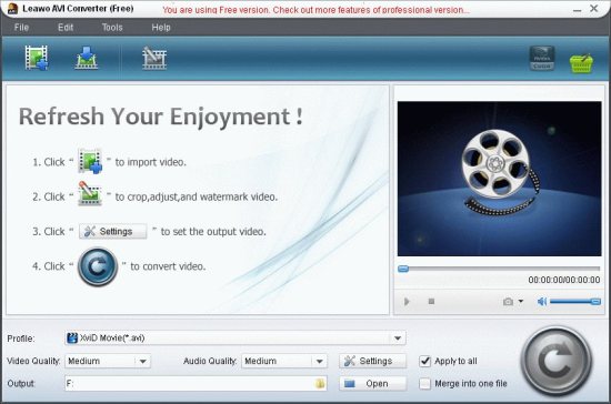 Leawo Free AVI Converter