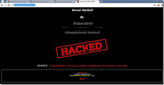 Inmotion Hacked