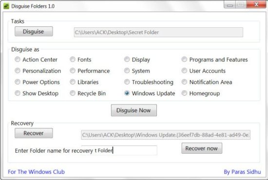 disguise folders