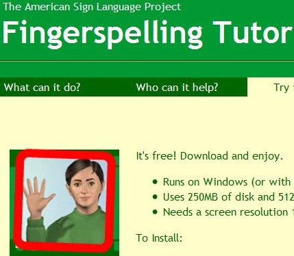fingerspelling tutor