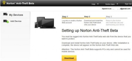 norton anti-theft download