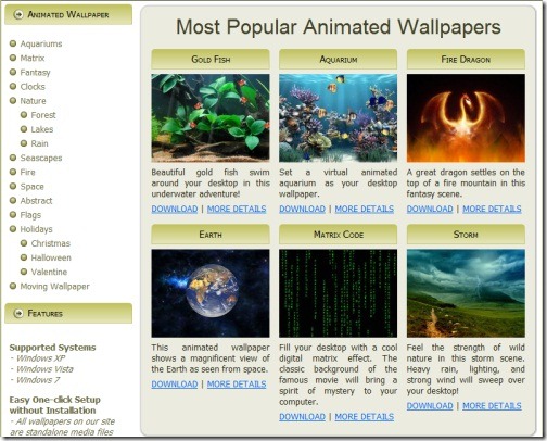 Animated Wallpapers Windows 7