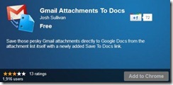 Gmail attachments to Google Docs