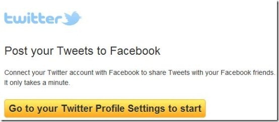 How to update Facebook status From Twitter 4