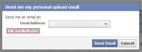 how to update facebook status via email