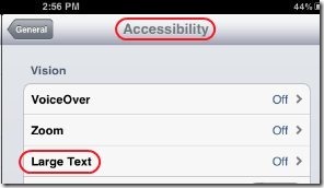 How To Increase Text Font Size On iPad 3