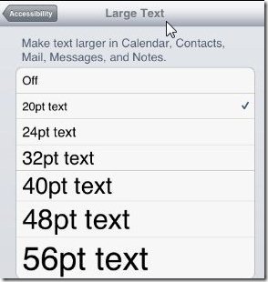 How To Increase Text Font Size On iPad 1