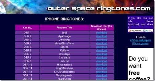 Outer Space Ringtones